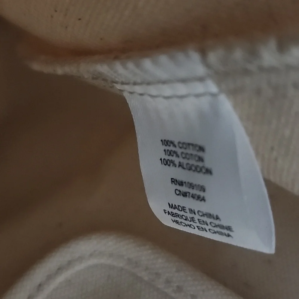 Life Is Good Cream and Navy Canvas Tote Bag - Picture 8 of 8